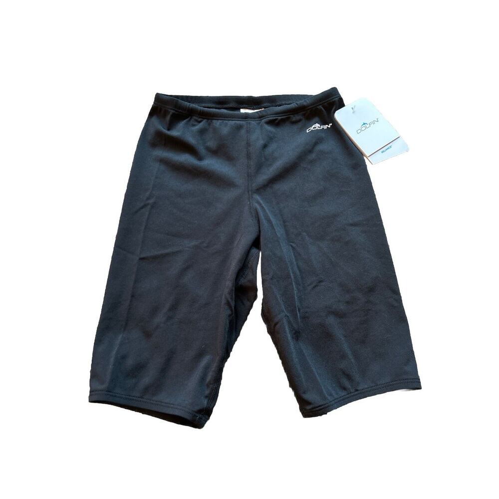 NEW DOLFIN Size 28 Boys Youth Swim Trunks Swimming Bottoms Shorts BLACK K24